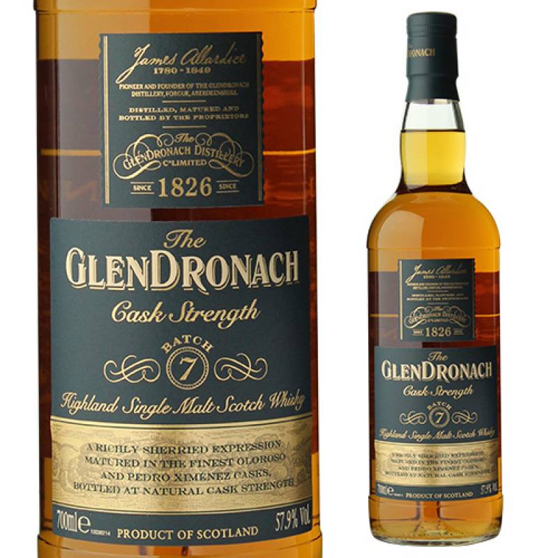 グレンドロナック カスクストレングス バッチ7 700ml 57.9度 シェリー