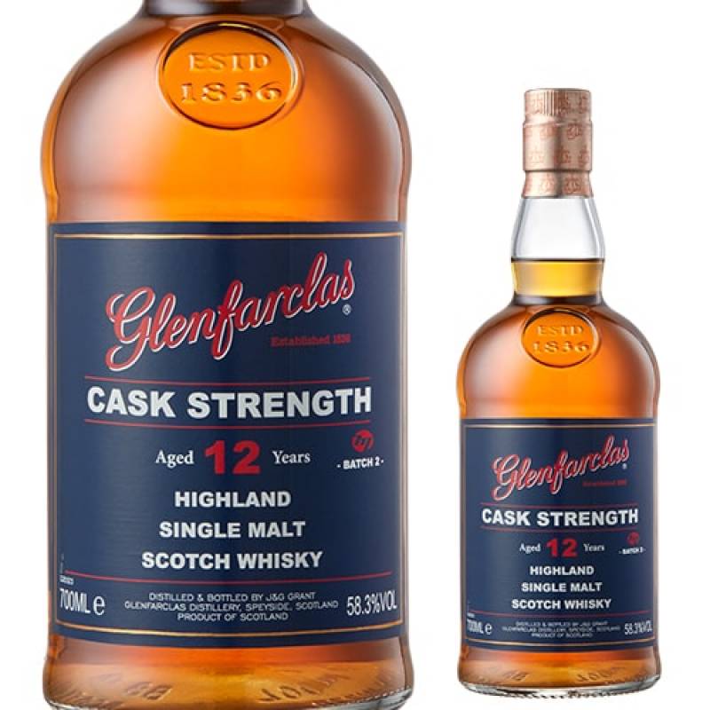 グレンファークラス 12年 カスクストレングス 700ml 58.3度 数量限定 シングルモルト スコッチ ウイスキー スペイサイド  Glen farclas