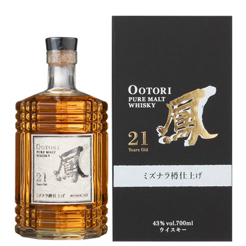 鳳 OOTORI 21年 ミズナラ樽仕上げ 700ml 43度 ジャパニーズ ピュア