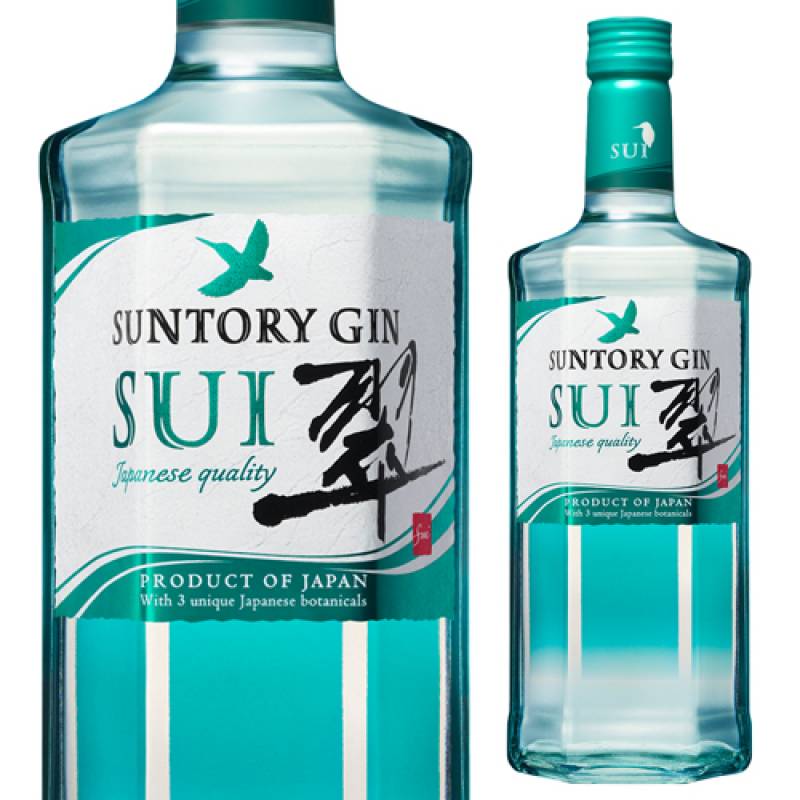 ジャパニーズ ジン 翠 -SUI- 700ml 40度 サントリー suntory japanese gin ジンソーダ  スピリッツ ボタニカル 柚子 緑茶 生姜 使用 サントリージン スイ gin_SUIG 長S