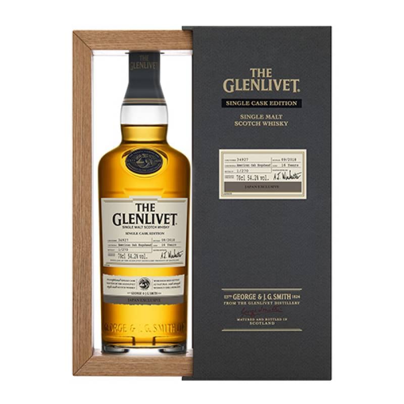 【送料無料】【日本限定品】【箱付】【正規品】送料無料 ザ グレンリベット シングルカスク 2020（#34927）16年 54.2度 (カスクストレングス) 700ml スペイサイド スコッチ シングルモルト ウイスキー THE GLENLIVET SINGLE CASK EDITION JAPAN EXCLUSIVE 長S