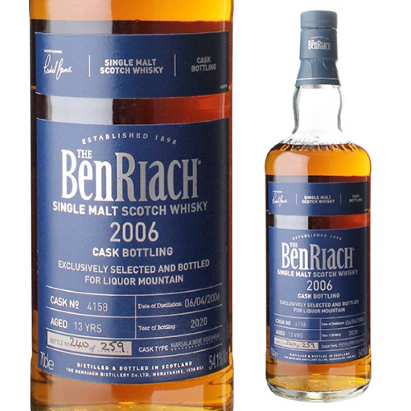 ベンリアック 2006 マルサラ シングルカスク 700ml 54度 シングル