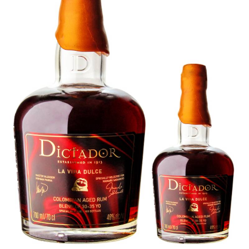 ディクタドール ラ ヴィダ ドゥルセ 京都 Rum & Whisky 10周年記念ボトル 700ml 46度　Dictador La Vida Dulce コロンビア ラム 長S
