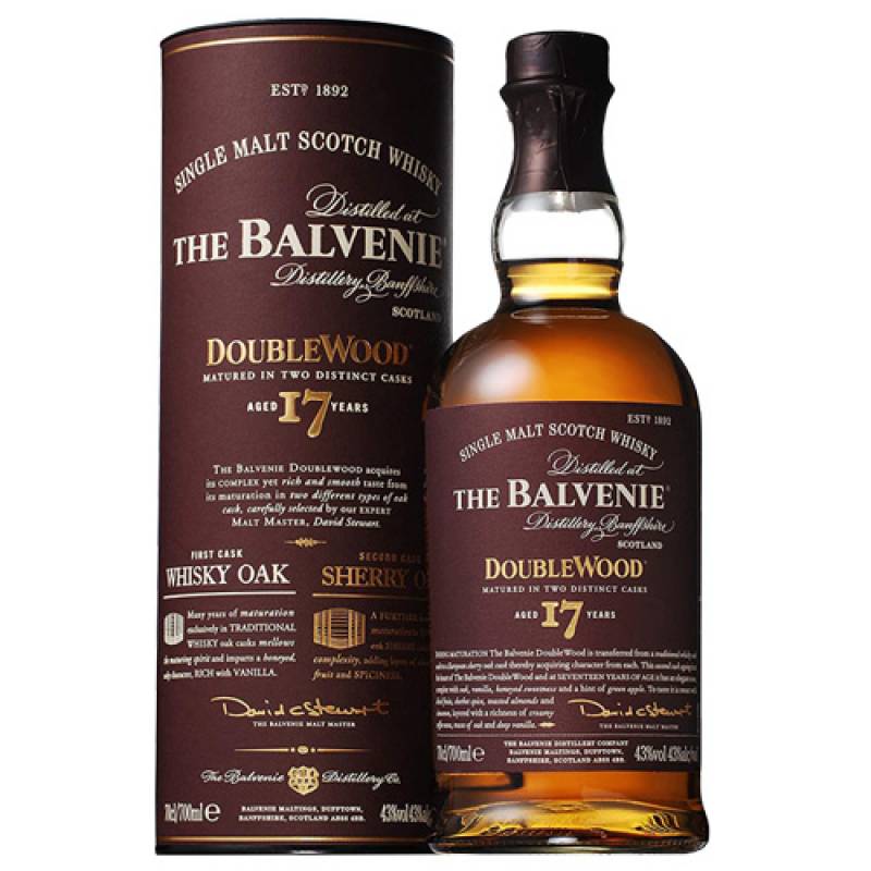 ザ　バルヴェニー１７年ダブルウッド バルヴェニー 17年 ダブルウッド 700ml 43度 正規品 スコッチ スペイ