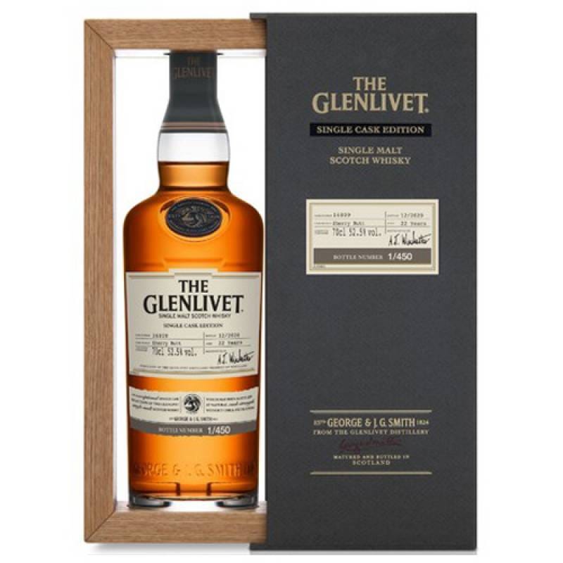 ザ グレンリベット シングルカスク 2021 22年 700ml 52.5度 スコッチ