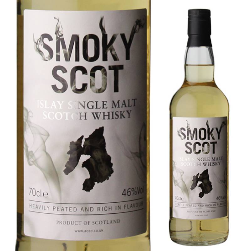 スモーキースコット 700ml 46度 スコッチ アイラ シングルモルト ウイスキー ヤング カリラ whisky 長S