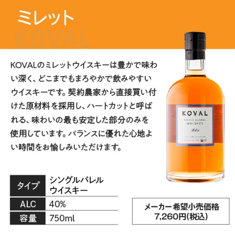 KOVAL オーガニックウイスキー 750ml 3本セット コーヴァル KOVAL（コーヴァル）とBEEPによるコラボウイスキーが発売に