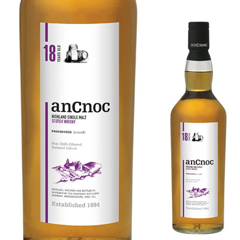 Ancnoc 18年 シングルモルト スコッチ 新品未開封 箱付 アンノック 18年 700ml 46度 スコッチ ハイランド シングル
