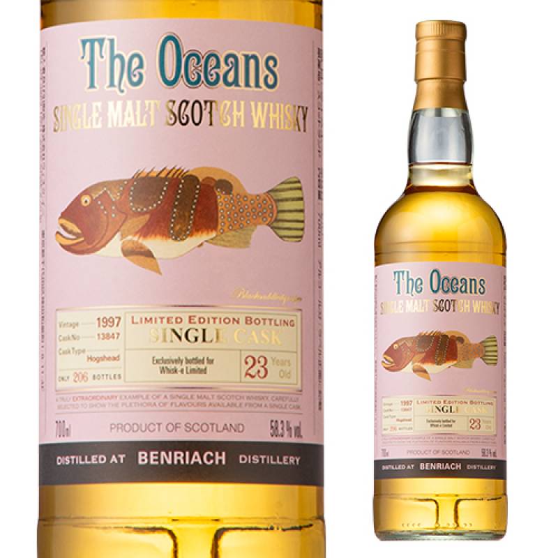 ベンリアック23年1997　オーシャンズ　ウィスク・イー　58.3％ 700ml オーシャンズ ベンリアック 1997 58.3度 700ml スコッチ スペイ