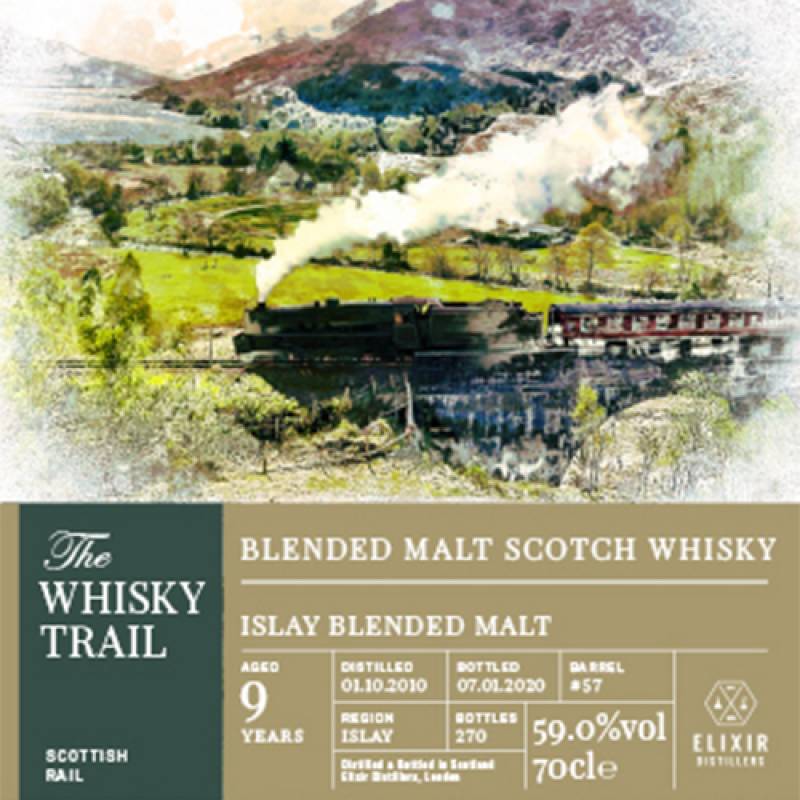 ウイスキートレイル スコティッシュレイル アイラブレンデッドモルト 9年 2010 700ml 59.6度　スコッチ ブレンデッドモルト ウイスキー アイラ 長S