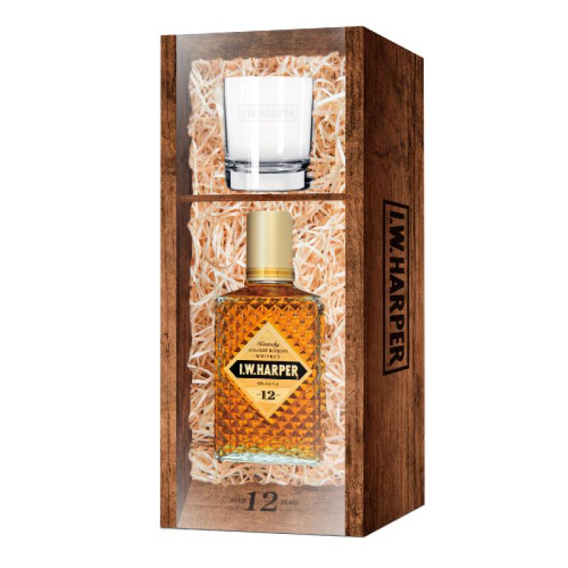 数量限定 グラス付き IWハーパー12年 正規品 化粧箱入 43度 数量限定 グラス付き IWハーパー12年 正規品 化粧箱入 43度