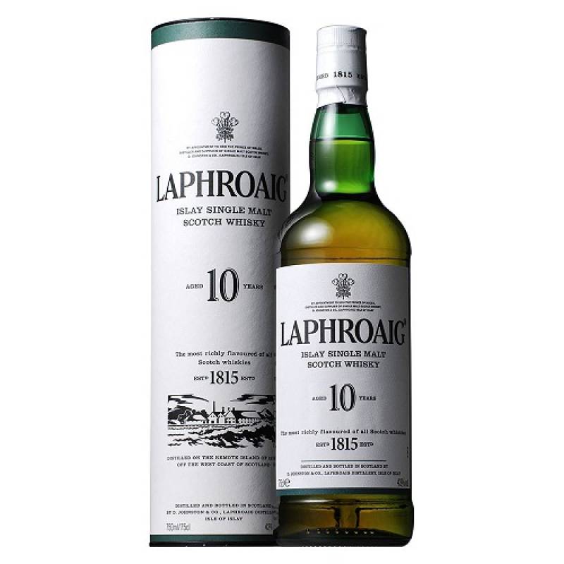 レ*オ様 肩ラベル付きラフロイグ10年750ml 43% サントリーアライド時代 ラフロイグ10年 750ml 43度 / LAPHROAIG 10 YEARS – ヒャクテン