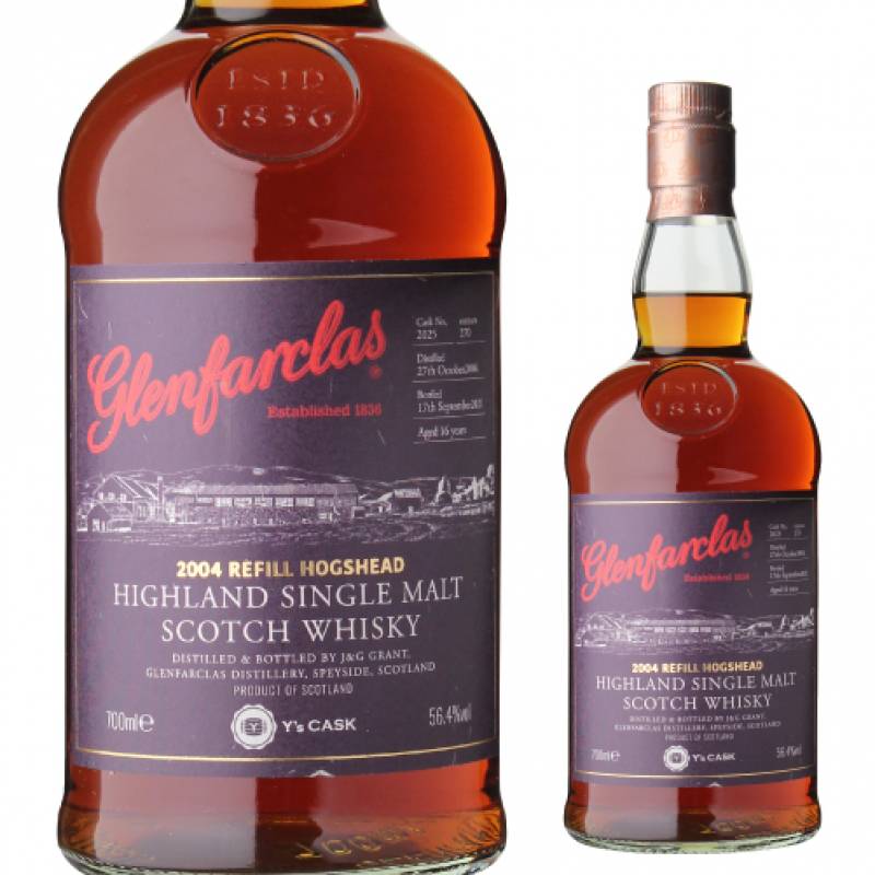 グレンファークラス 2004 リフィルホグスヘッド Y,s カスク 56.4％ グレンファークラス 2004 リフィルホグスヘッド Y'sカスク 700ml 56.4