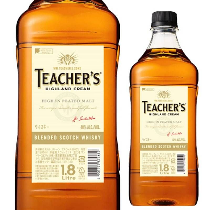 送料無料 ティーチャーズ ハイランドクリーム 1800ml ×6本 40度 1.8L