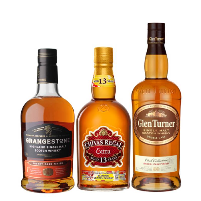 送料無料 シェリーカスク 3本セット 飲み比べ シーバスリーガル13年