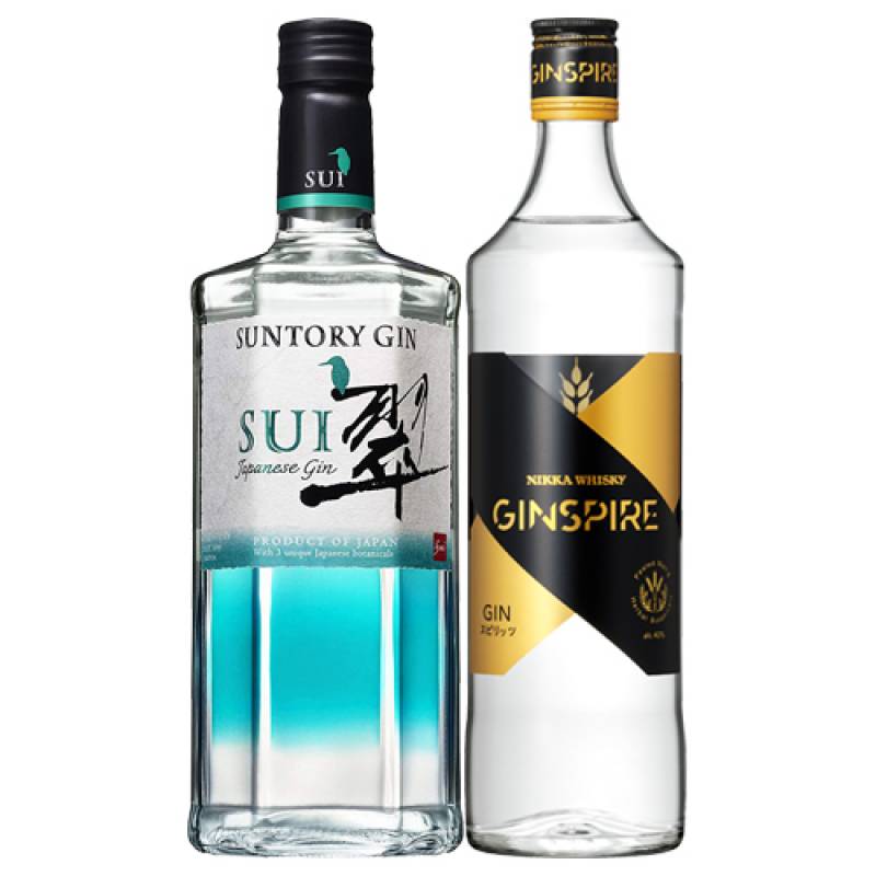 ニッカ ジンスパイア サントリー 翠 ジャパニーズ ジン 2本セット nikka suntory japanese gin sui ジンソーダ ジントニック スピリッツ ボタニカル ヘビーピートモルト 長S