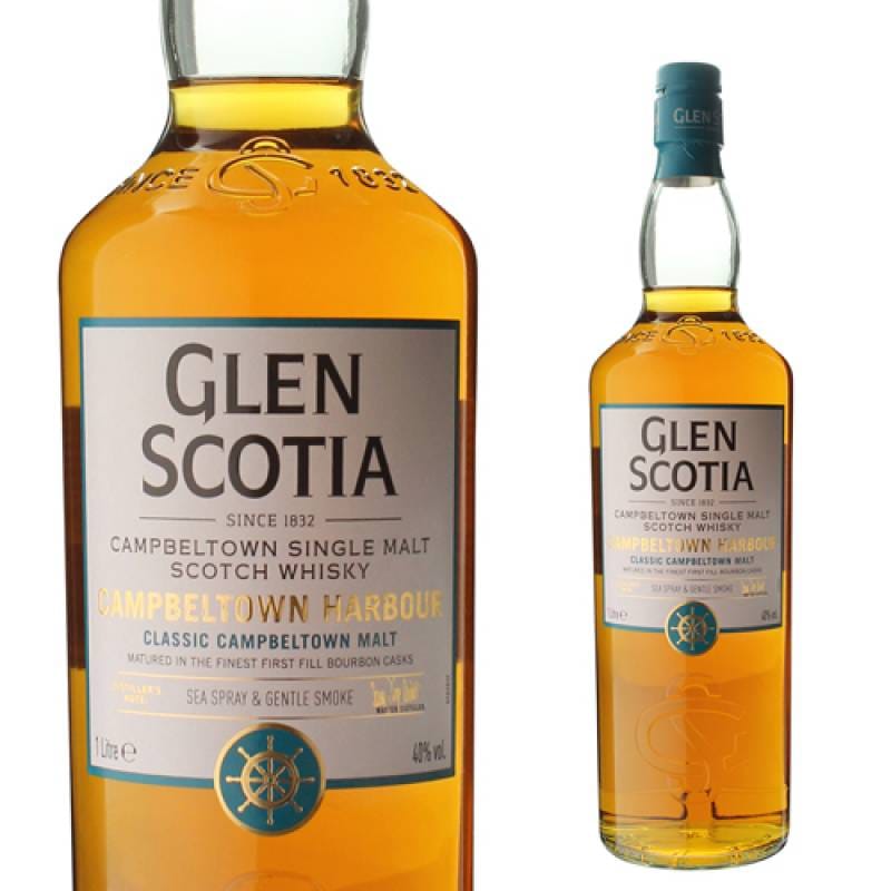 数量限定 グレンスコシア カンベルタウンハーバー 1,000ml 40度 箱無し 免税店限定サイズ スコッチ キャンベルタウン ウイスキー シングルモルト  カンベルタウン whisky 長S