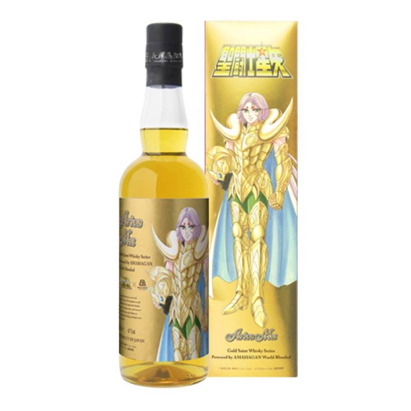 お一人様1本限り 聖闘士星矢 ゴールドセイント ウイスキーシリーズ Powered by AMAHAGAN アリエス ムウ 700ml 47度 おひつじ座 牡羊座 長濱蒸溜所 ブレンデッド ウイスキー ジャパニーズ 日本 アマハガン 長S