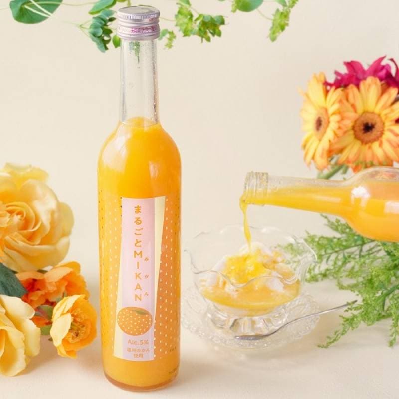 驚異の果汁率87％！ まるごとMIKAN みかん 500ml リキュール 奈良県