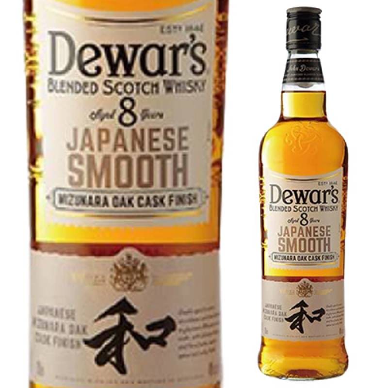 デュワーズ ジャパニーズスムース ミズナラカスクフィニッシュ  8年 700ml 40度 ブレンデッド スコッチ 和 Dewar's