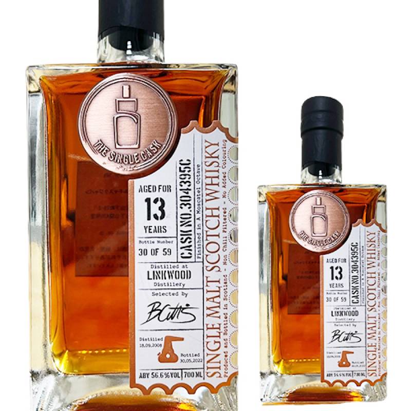 リンクウッド 13年 2008 モスカテル オクタブ #304395C 700ml 56.6度 シングルキャスク シングルカスク スコットランド ウイスキー スペイサイド シングルモルト 虎S