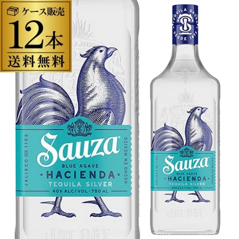 サウザ シルバー 750ml 40度 12本 ケース販売　サウサ テキーラ SAUZA TEQUILA SILVER 長S likaman_SAS