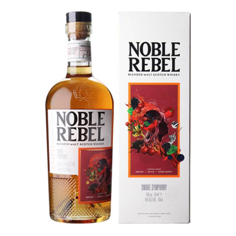 送料無料 ノーブルレブル スモーキーシンフォニー 700ml 46度 スコッチ ウイスキー ハイランド ブレンデッドモルト scotch whisky 長S