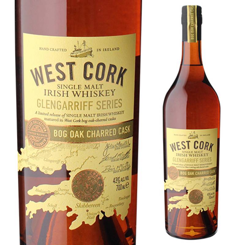 ウエストコーク グレンガリフ ボグオーク 43度 700ml アイリッシュ ウイスキー シングルモルト 長S　通常価格3,280円(税抜)が特別価格500円引きの2,780円(税抜)