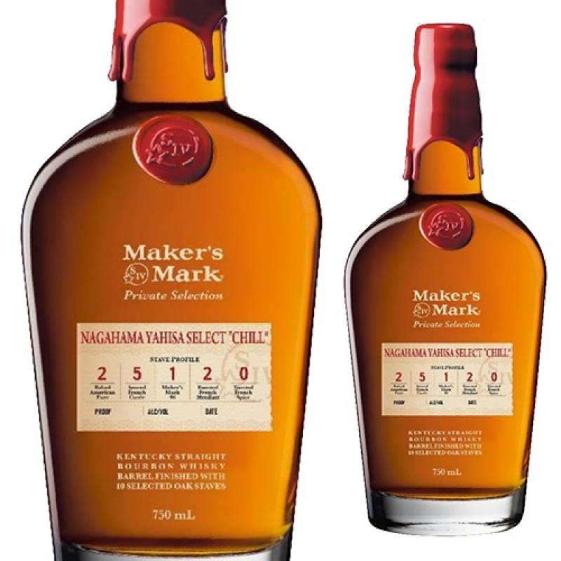 メーカーズマーク NAGAHAMA YAHISA SELECT CHLL 54度 750ml アメリカ