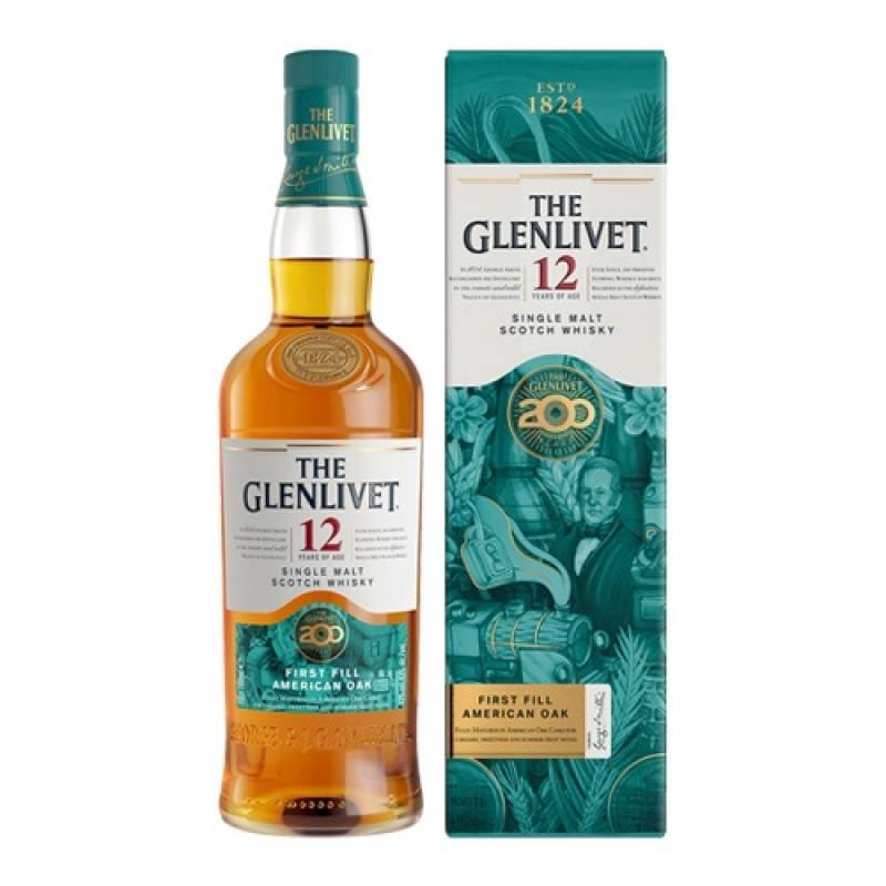 お一人様2本まで ザ グレンリベット 12年 200周年 記念 限定ボトル 43度 700ml　スコッチ スペイサイド シングルモルト ウイスキー 長S