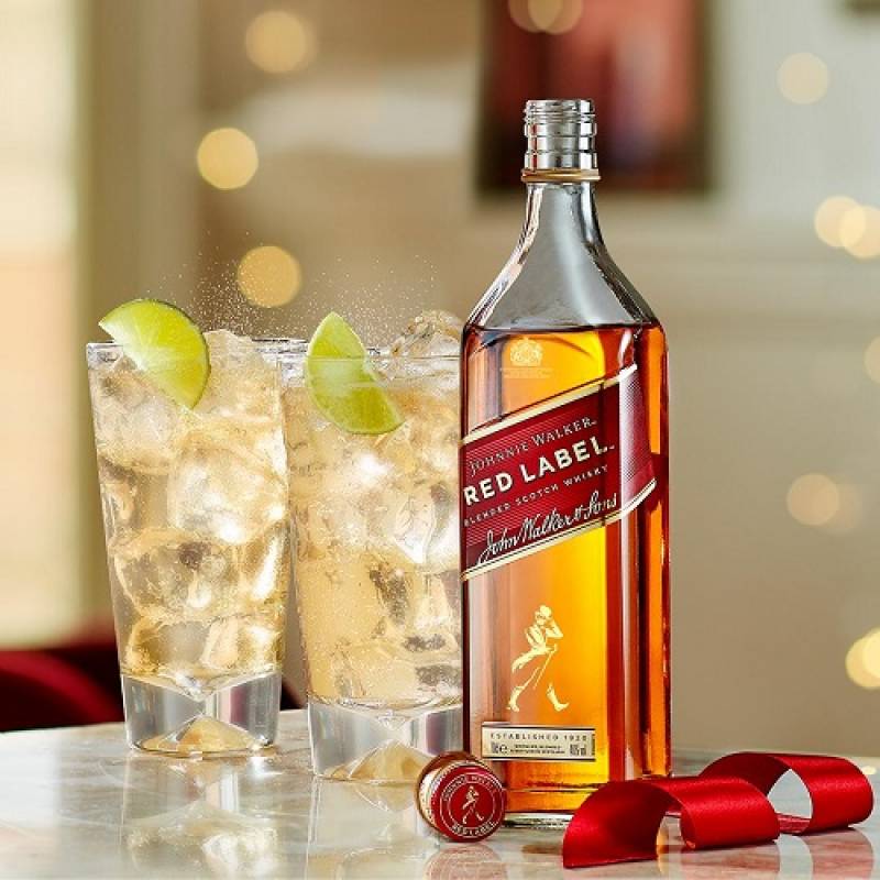 ２本セット　Johnnie Walker　ジョニーウォーカー　Red Label ジョニーウォーカー赤、黒2本セット[正規品] ギフトボックス入り