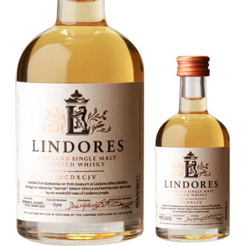 リンドーズ アビーコア シングルモルト 46度 50ml スコッチ ローランド
