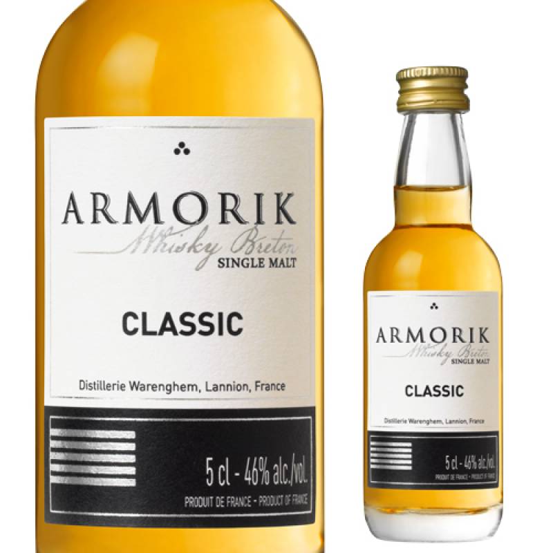 アルモリック クラシック 46度 50ml　フランス シングルモルト ブルターニュ ヴァレンギエム蒸溜所 ウイスキー 長S