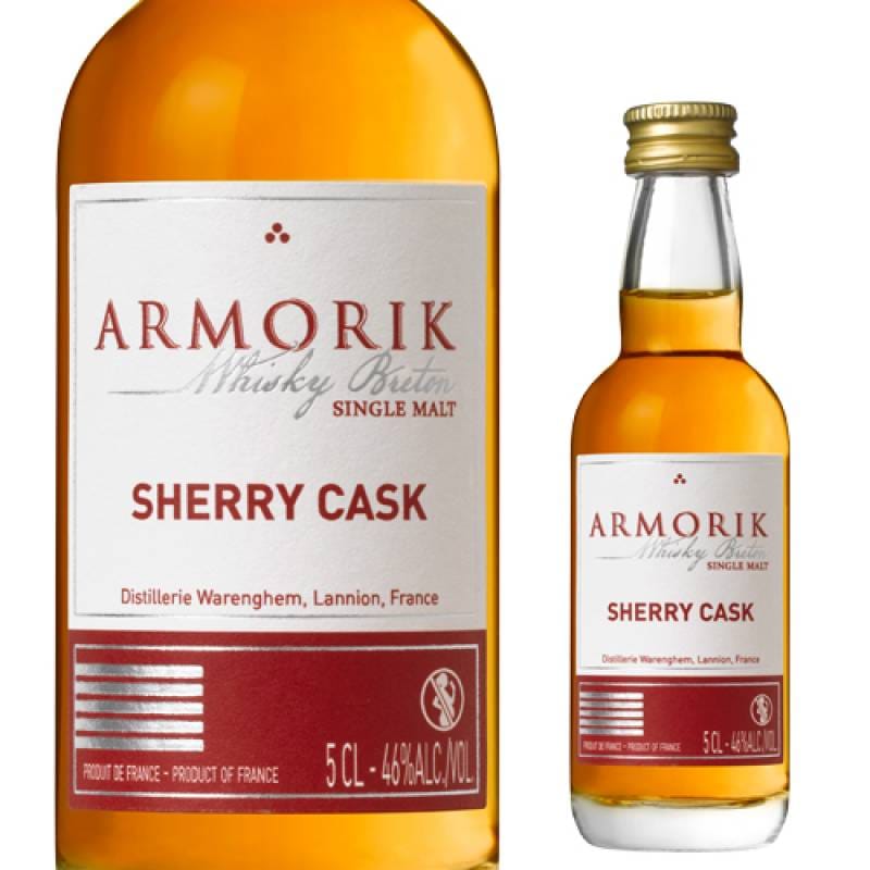 アルモリック シェリーカスク 46度 50ml　フランス シングルモルト ブルターニュ ヴァレンギエム蒸溜所 ウイスキー 長S