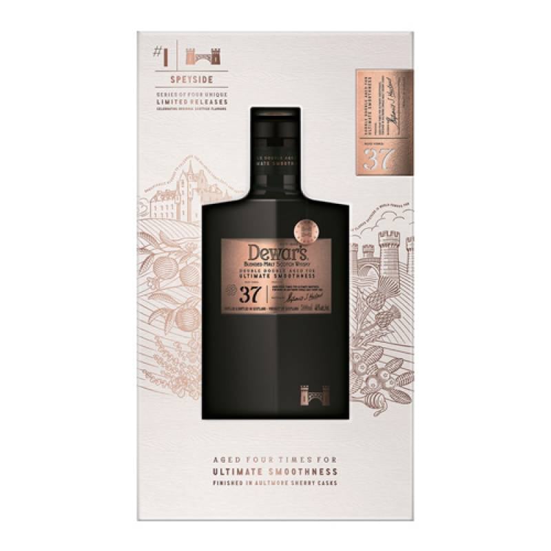 【ご購入後お取り寄せ商品】　送料無料 デュワーズ ダブルダブル 37年 500ml 48度 箱付き スコッチ ブレンデッド ウイスキー DEWARS DOUBLE DOUBLE AGED 37 YEAR 長S　※高額の為、銀行振込のみ