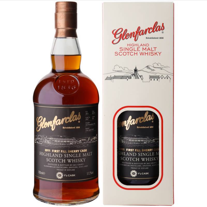 グレンファークラス 11年 2011 1st フィル シェリー ホグスヘッド Y'sカスク 57.2度 700ml スコッチ スペイサイド シングルモルト カスクストレングス ウイスキー 数量限定 長S