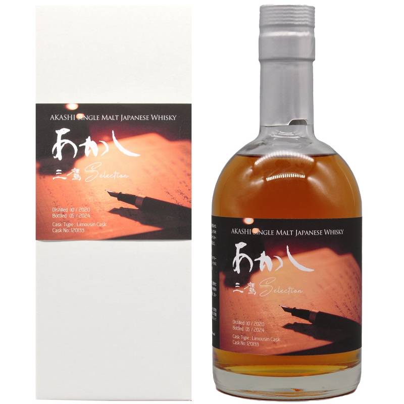 シングルモルト あかし 三鷹セレクション 63度 500ml 日本 ジャパニーズ ウイスキー 江井ヶ嶋酒造 ウイスキー 長S