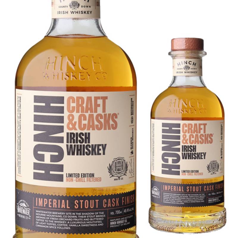 ヒンチ クラフト＆カスクス インペリアルスタウト フィニッシュ 46.4度 700ml<br>アイルランド アイリッシュ ブレンデッド ウイスキー 長S
