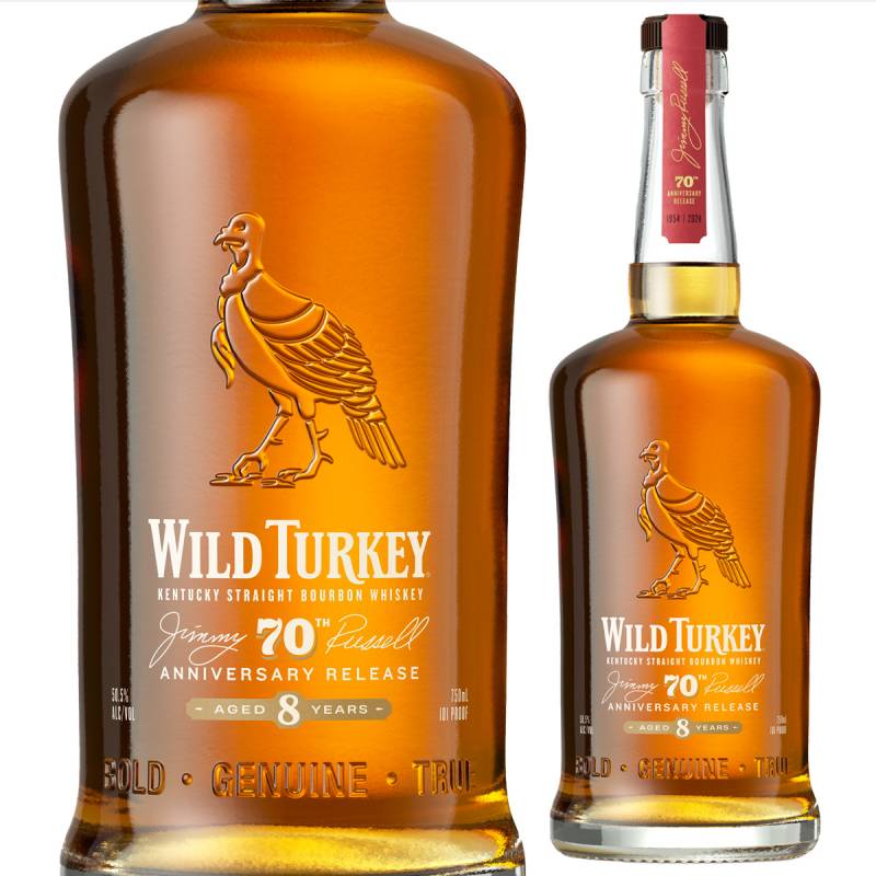 ワイルドターキー 8年 ジミーラッセル 70周年記念ボトル 50.5度 750ml アメリカ バーボン 数量限定 ウイスキー 長S