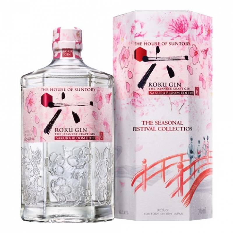 サントリー ROKU 六 SAKURA BLOOM EDITION 2026 箱付き 700ml 43度 ジャパニーズ クラフト ジン ロク サクラ ブルーム エディション さくら 桜 JAPANESE CRAFT GIN 長S