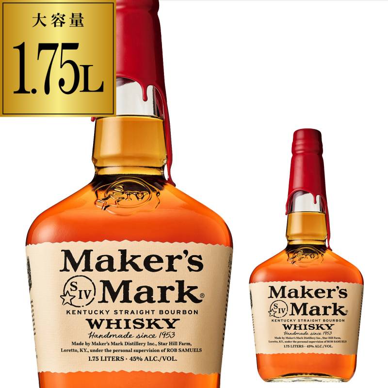 メーカーズマーク 正規 45度 1750ml バーボン ウイスキー アメリカン サントリー Maker's Mark bourbon whisky 長S