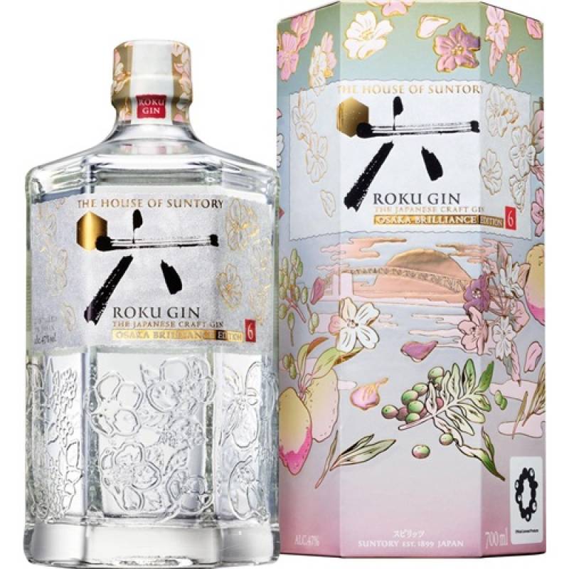 数量限定 サントリー ROKU ＜六＞ OSAKA BRILLIANCE EDITION 700ml 47度 大阪万博記念ボトル ジャパニーズ クラフト ジン ロク オオサカ エディション ブリリアンス  JAPANESE CRAFT GIN 長S