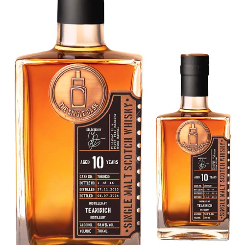 シングルキャスク ティーニニック 10年 2013 1stフィル マディラワイン バレル 700ml 58度 シングルカスク ハイランド スコットランド ウイスキー シングルモルト 虎S