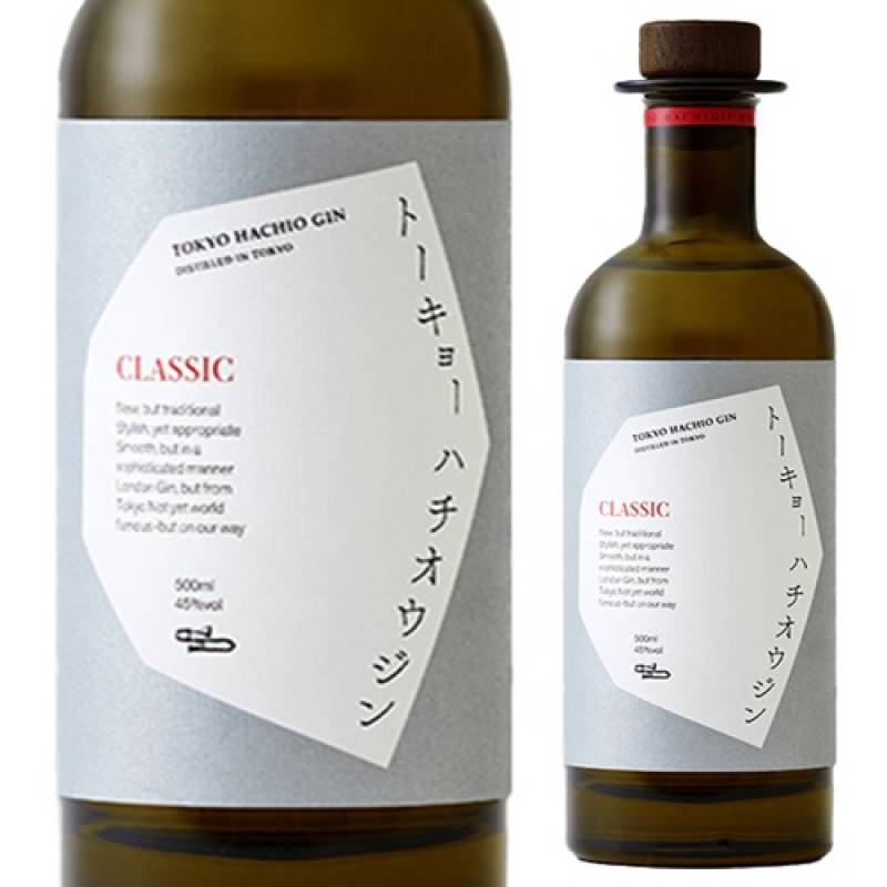 トーキョーハチオウジン クラシック classic 45度 500ml<br>TOKYO HACHIO GIN ジン 東京 八王子 国産 長S