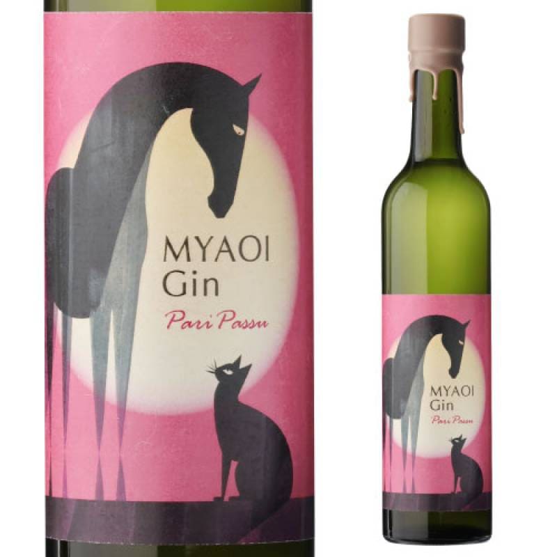 MYAOI Gin Pari passu パリ パス 27度 500ml<br>ミャオイ マオイ 北海道 馬追蒸溜所 ジン クラフトジン 長S