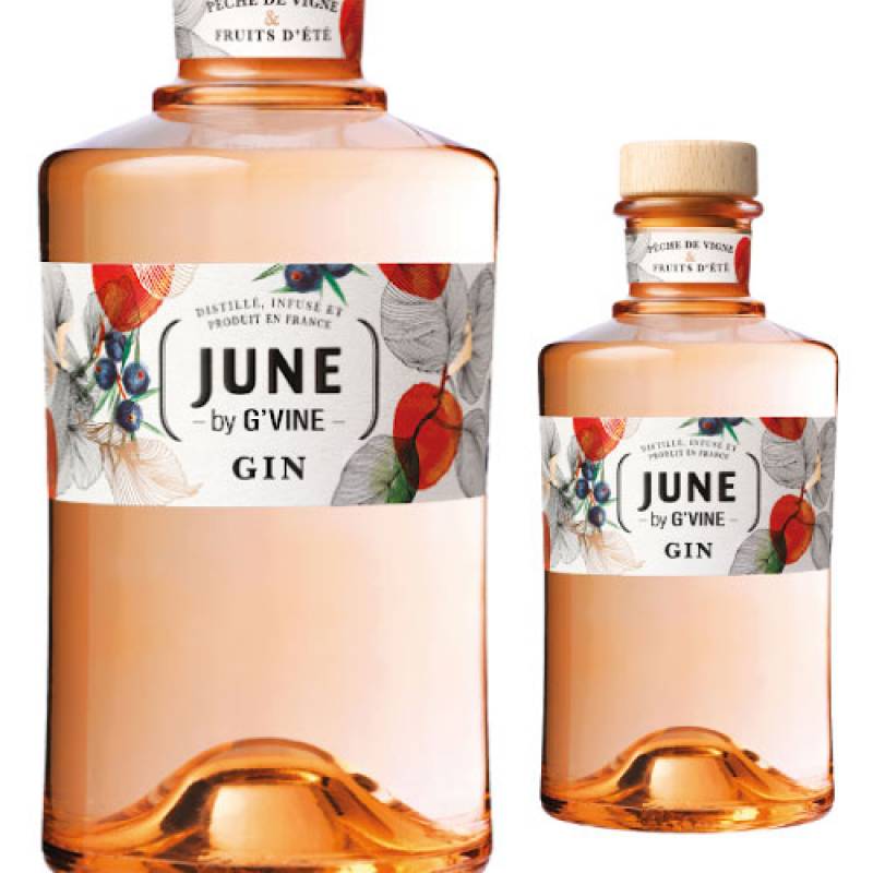 ジューン ジン リキュール ピーチ 37.5度 700ml<br>ジーヴァイン GVine JUNE PEACH 桃 もも フランス GIN LIQUEUR 長S