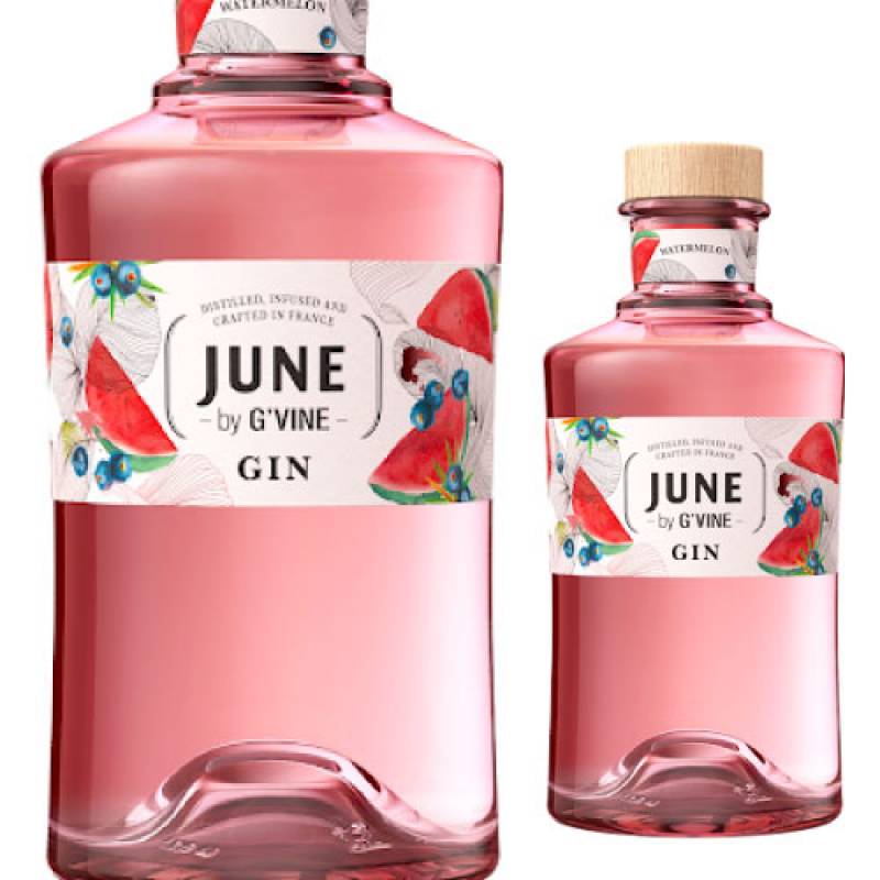 ジューン ジン リキュール スイカ 37.5度 700ml<br>ジーヴァイン GVine JUNE WATERMELON すいか フランス GIN LIQUEUR 長S