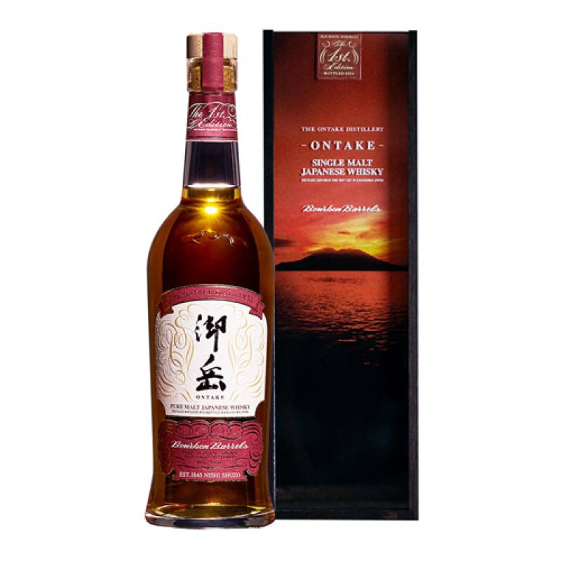 御岳 ザ ファースト エディション バーボン バレル 43度 700ml ジャパニーズ シングルモルト ウイスキー 西酒造 鹿児島 長S