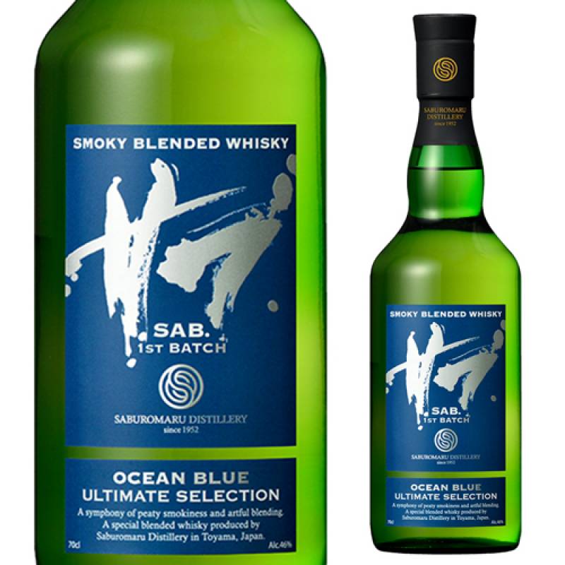 3728 三郎丸 SAB.OCEAN BLUE １ST BATCH 700ml Japanese Whisky Online Store] Saburomaru SAB. OCEAN BLUE 1ST BATCH