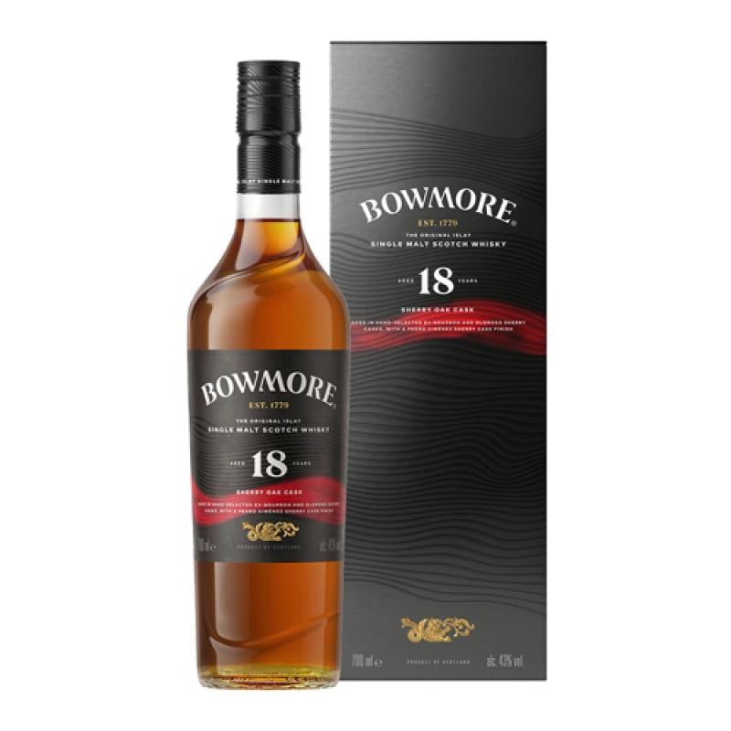 ボウモア シェリー 18年 700ml 43度 正規 日本初上陸 ウイスキー スコッチ シングルモルト アイラ Whisky  箱入 長S 